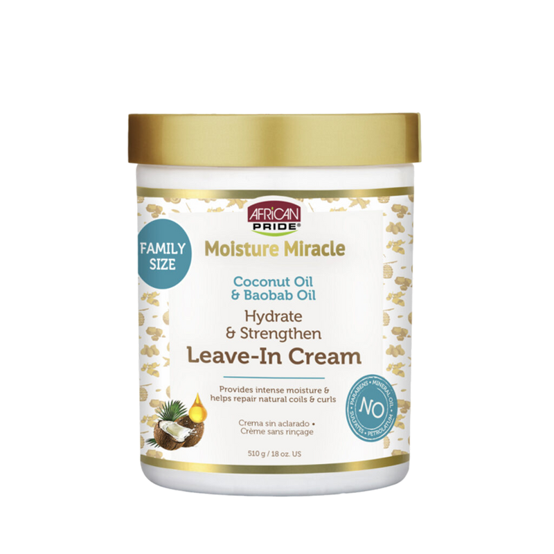Coconut Oil & Baobab Oil Leave-In Cream, 18oz
