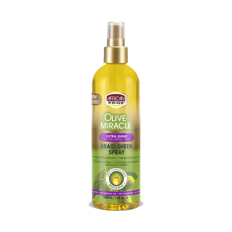 Extra Shine Braid Sheen Spray front packaging