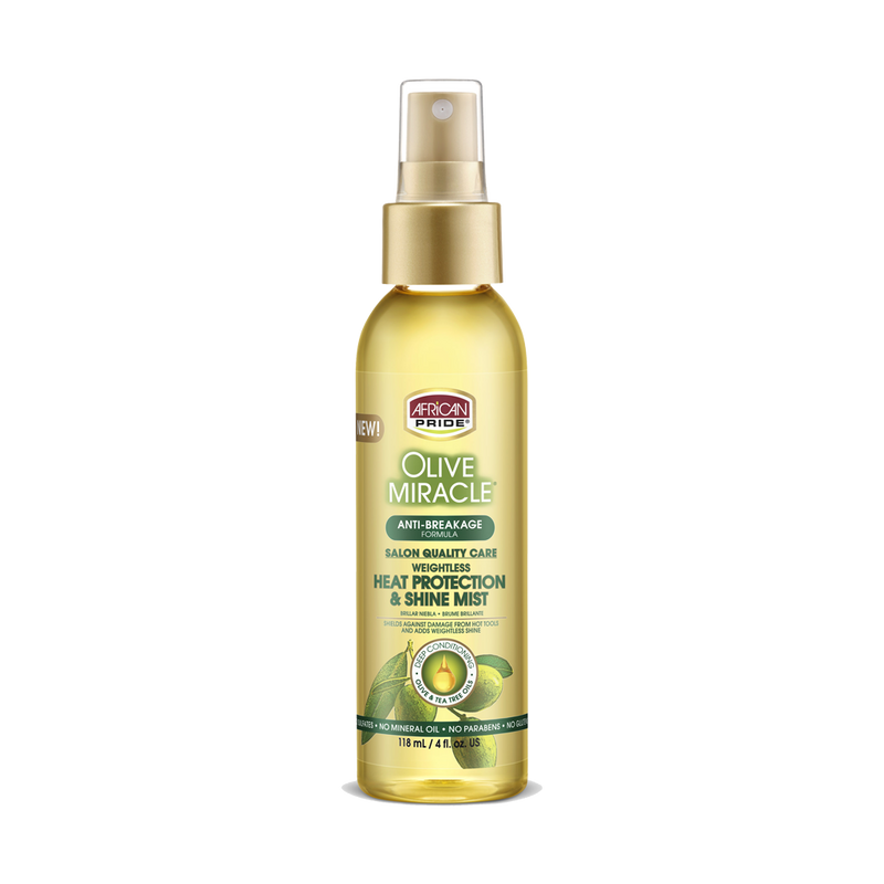 Heat Protection and Shine Mist front packaging