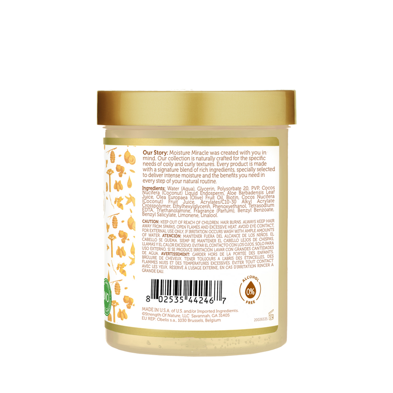 Aloe Coconut Water Curl Defining Gel 18 Oz back packaging