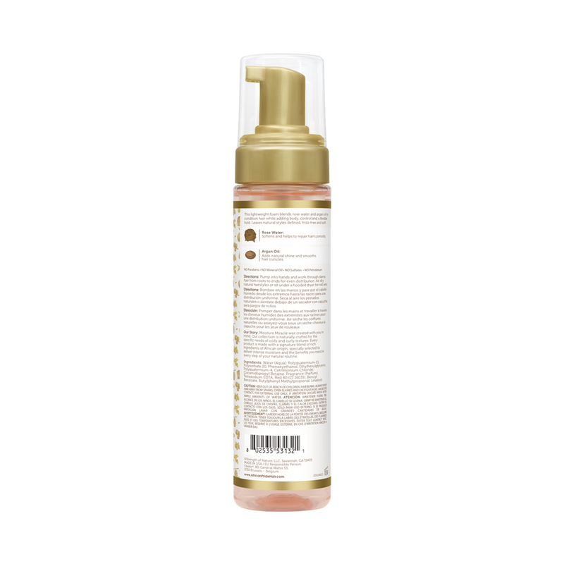 Curl Mousse back packaging