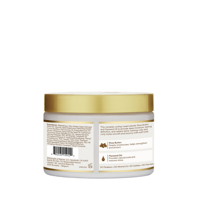 Curling Cream back packaging