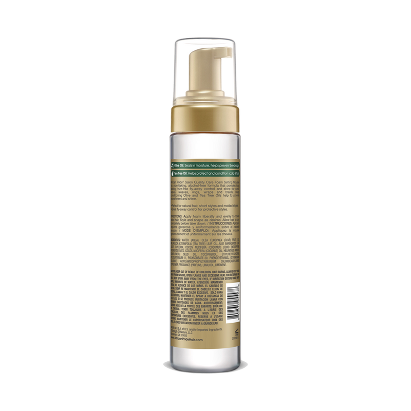 Foam Setting Mousse back packaging