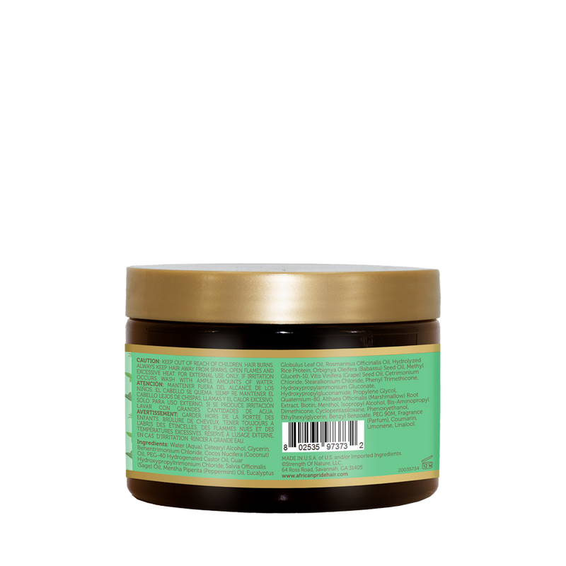 Peppermint Rosemary Mask back packaging