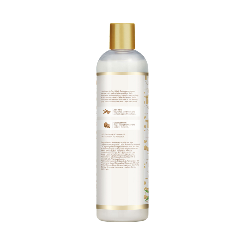 Curl Detangler back packaging