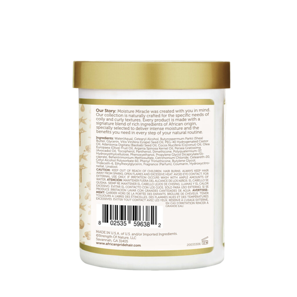 Coconut Oil & Baobab Oil Leave-In Cream, 18oz