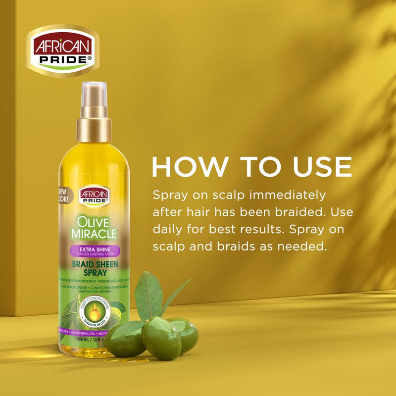 How to use Extra Shine Braid Sheen Spray