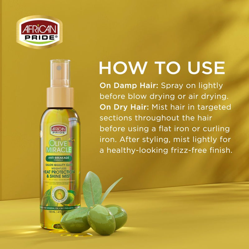 How to use Heat Protection and Shine Mist