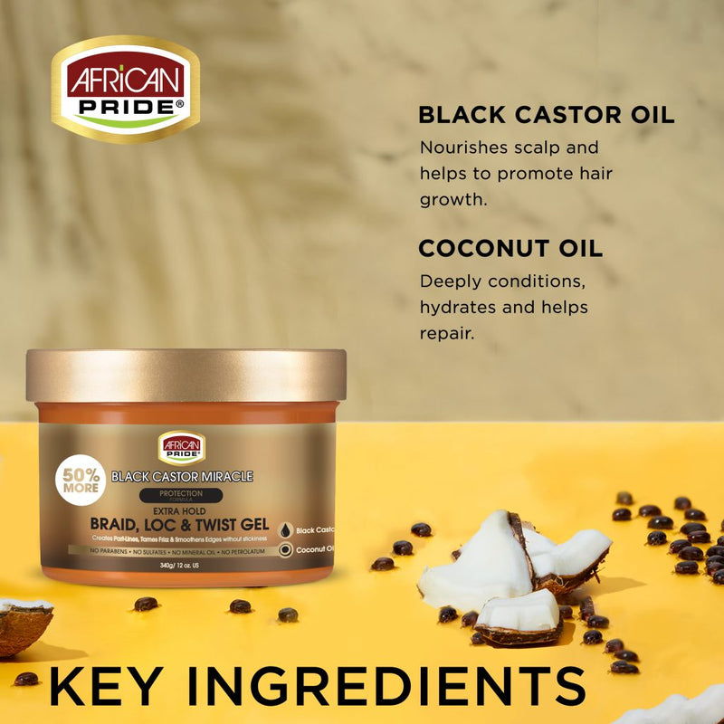 Braid LOC and Twist Gel 3 Packs ingredients label