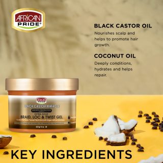 Braid LOC and Twist Gel 3 Packs ingredients label