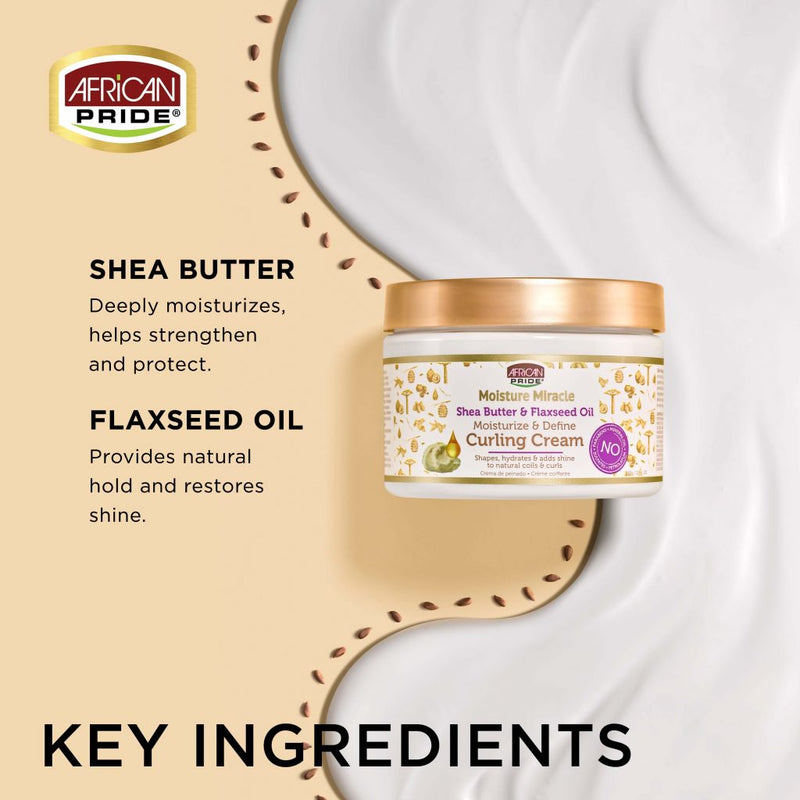 Curling Cream ingredients label