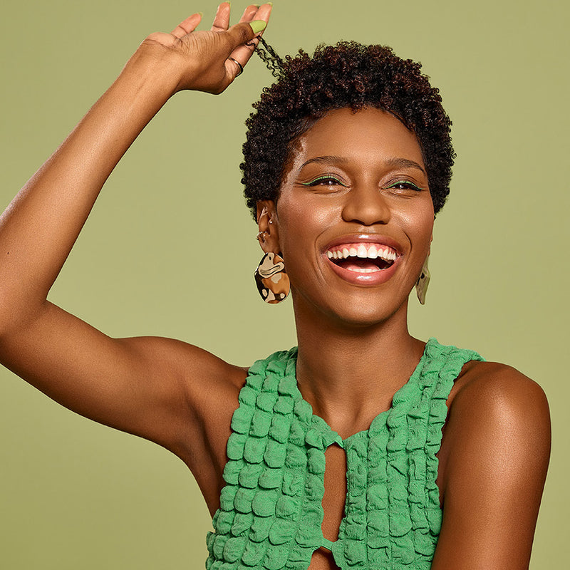 Model with Peppermint Rosemary Balm