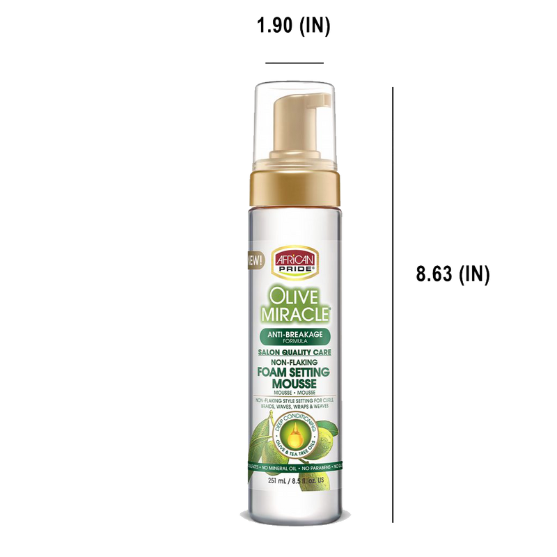 Foam Setting Mousse product dimensions