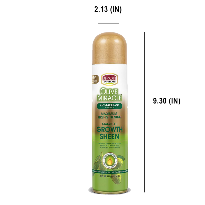 Growth Sheen product dimensions