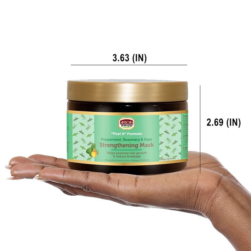Peppermint Rosemary Mask product dimensions