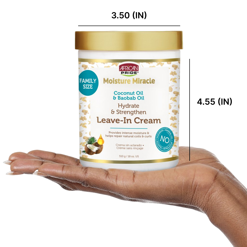Coconut Oil & Baobab Oil Leave-In Cream, 18oz