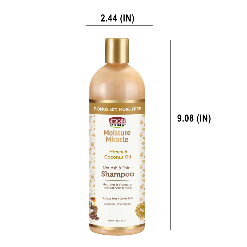 Moisture Shampoo product dimensions
