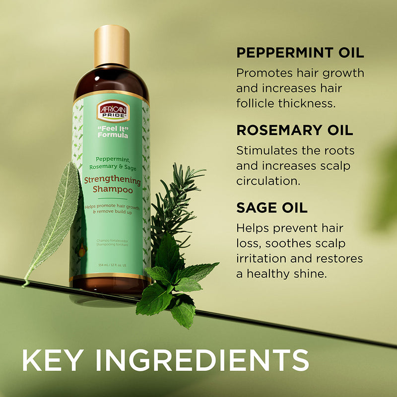Strengthening Shampoo ingredients label