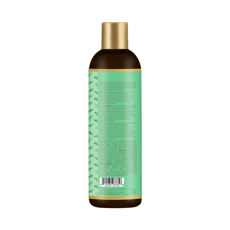 Strengthening Shampoo back packaging