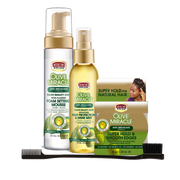 African Pride Olive Miracle Shine & Hold Kit