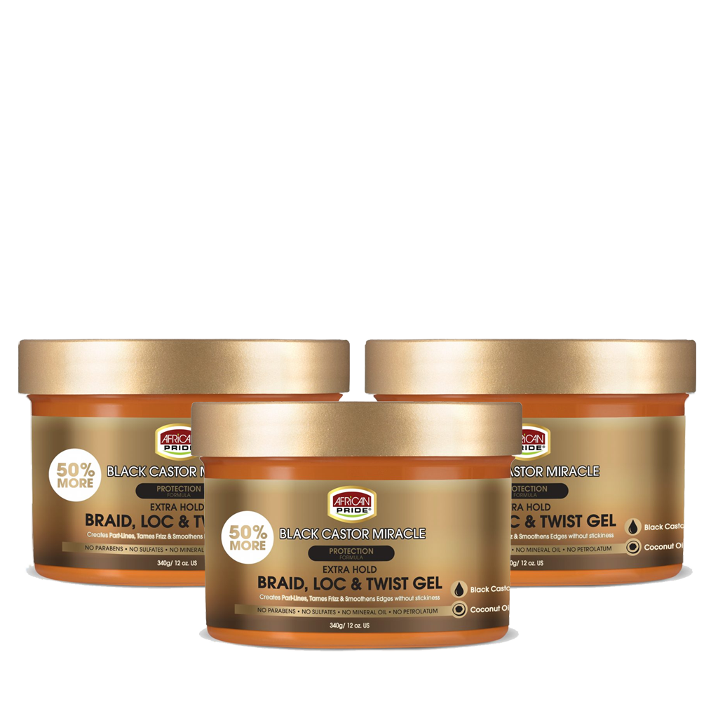 Braid, Loc & Twist Gel (3 Packs)