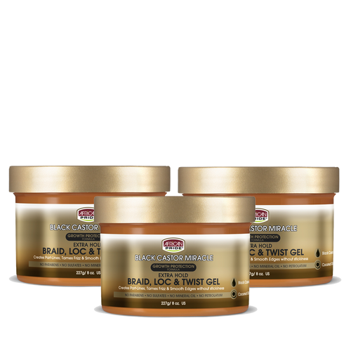 Braid, Loc & Twist Gel (3 Packs)